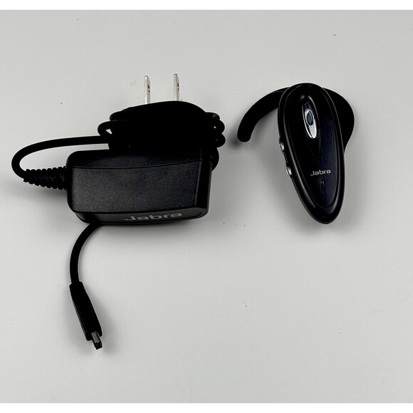 Jabra Bluetooth Headset BCE BT150 and Power Supply Charging Cord WORKS - Picture 1 of 2
